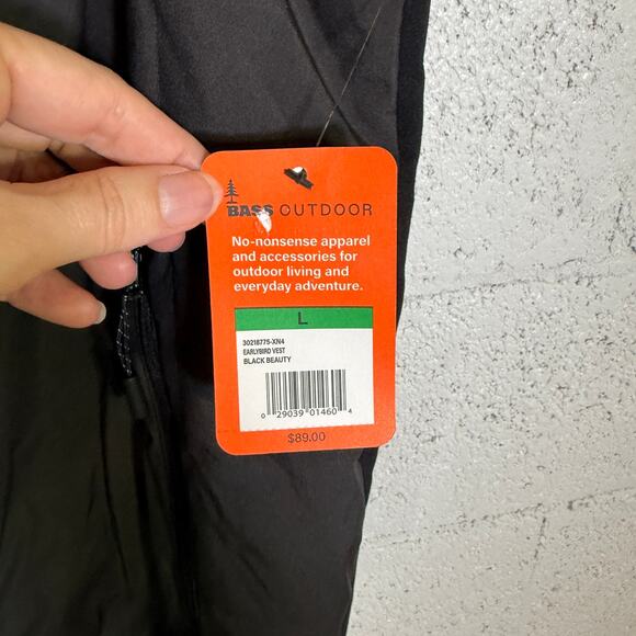 Bass Outdoor Men's Earlybird Runner Vest - Black Beauty Large $89 - Picture 6 of 9